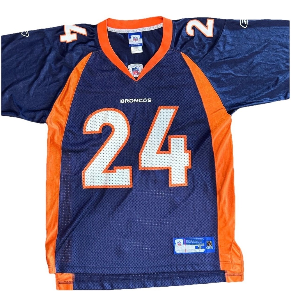 Champ Bailey Denver Broncos 24 Reebok NFL Jersey Mens Small